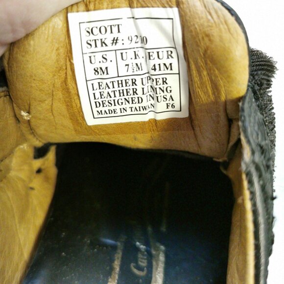 Doctor Comfort Mens Shoes Size 8 M Black Leather Hook Loop - Picture 5 of 6